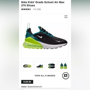 Nike Kids' Grade School Air Max 270 Shoes